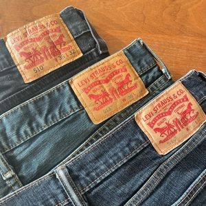 Levi's Jeans 510, 513,  511 | 3 Pairs (all W36 L32)